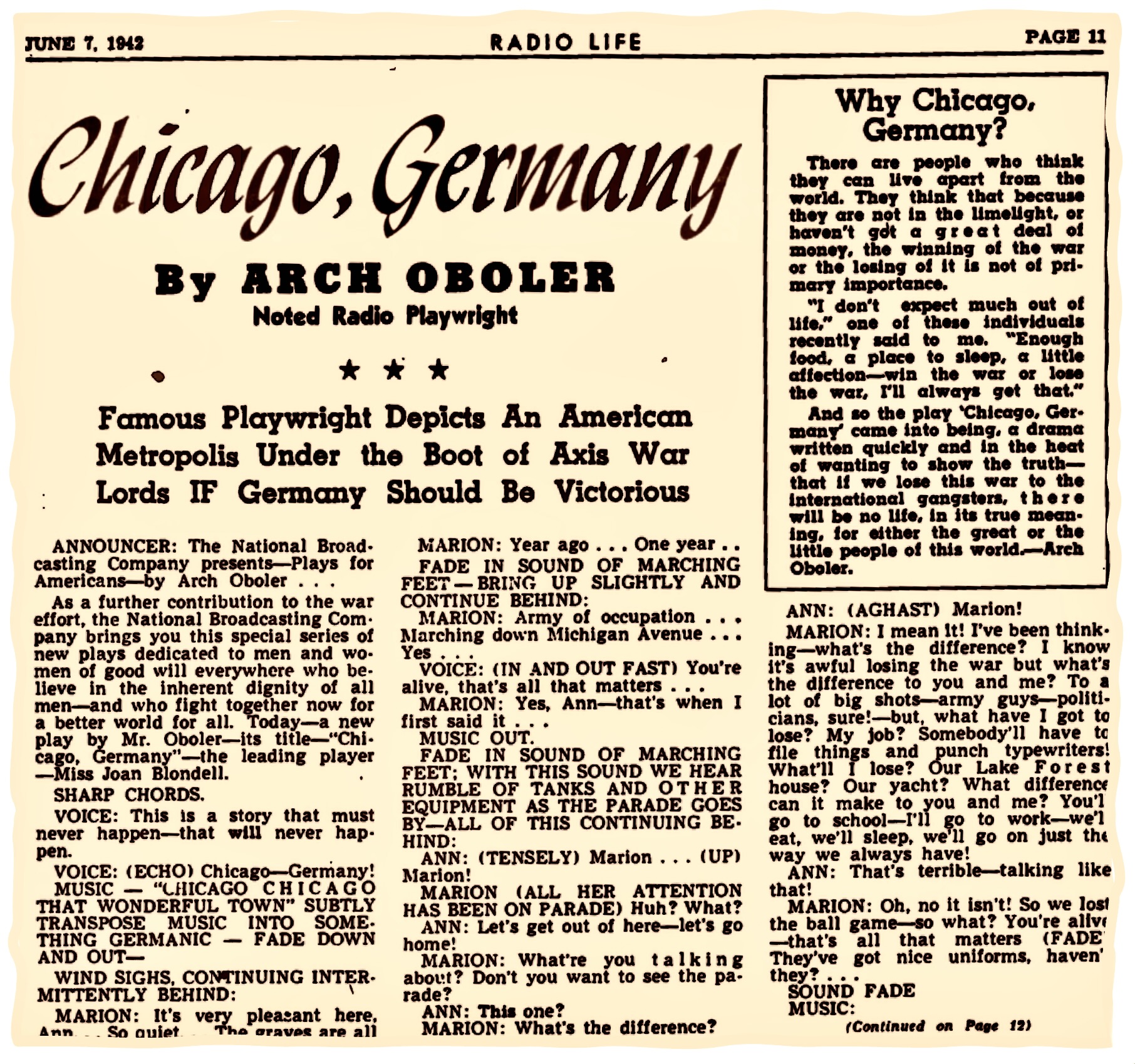 Germany's Response and Implications for Chicago